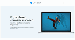 Desktop Screenshot of cascadeur.com